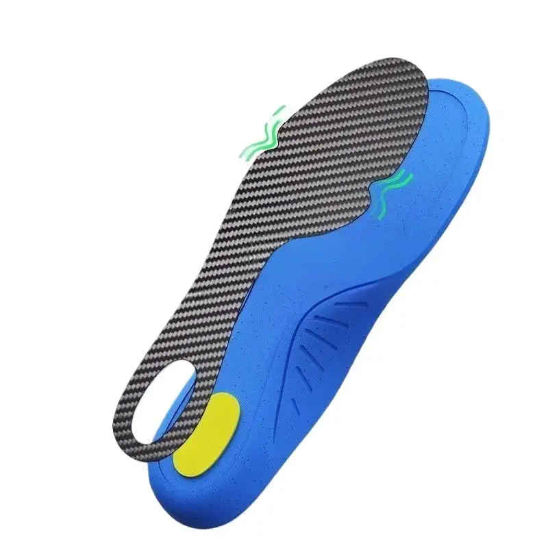 1Pair Carbon Fiber Insoles Carbon Plate Sports Running Lightweight Football Basketball Shock Absorption Hiking Insoles