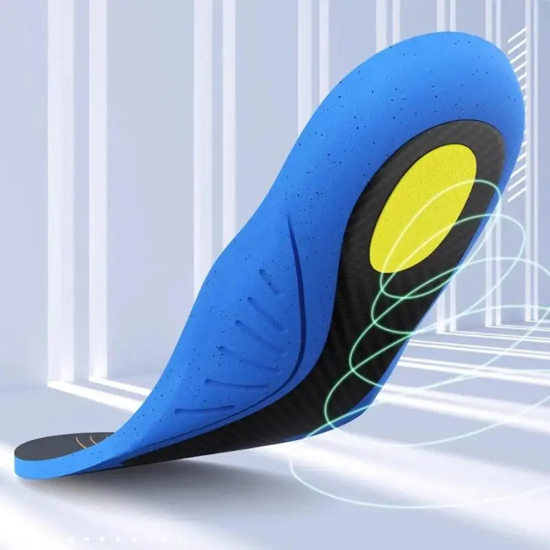 1Pair Carbon Fiber Insoles Carbon Plate Sports Running Lightweight Football Basketball Shock Absorption Hiking Insoles