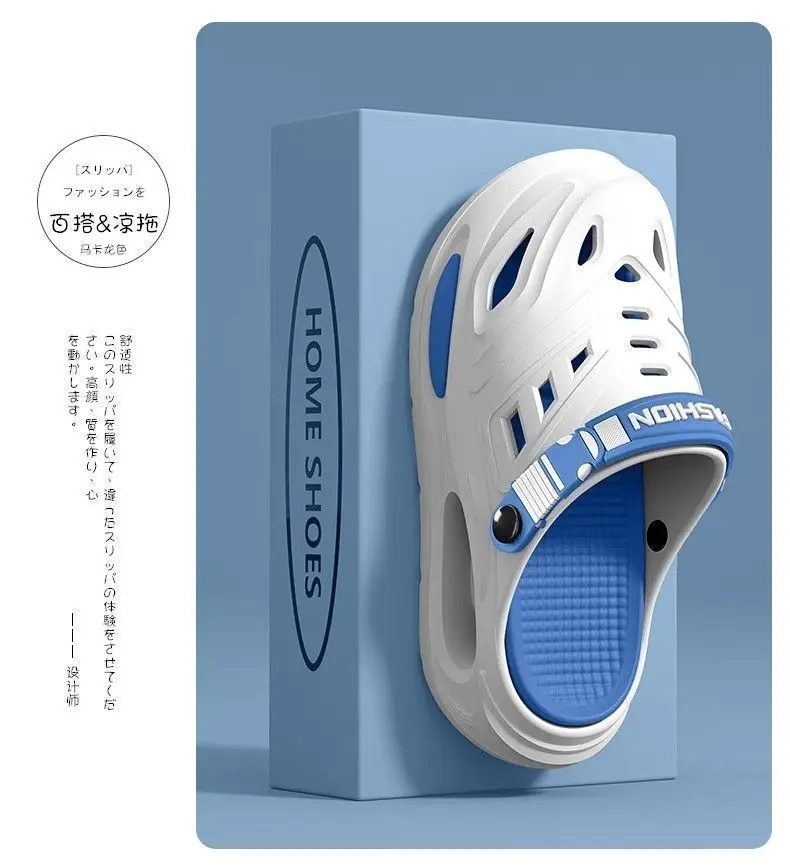 Men Platform Beach Mountaineering Clogs Anti-slip Double Shock Absorb Quick Dry Odor-free EVA Water Sandals Removable Insole