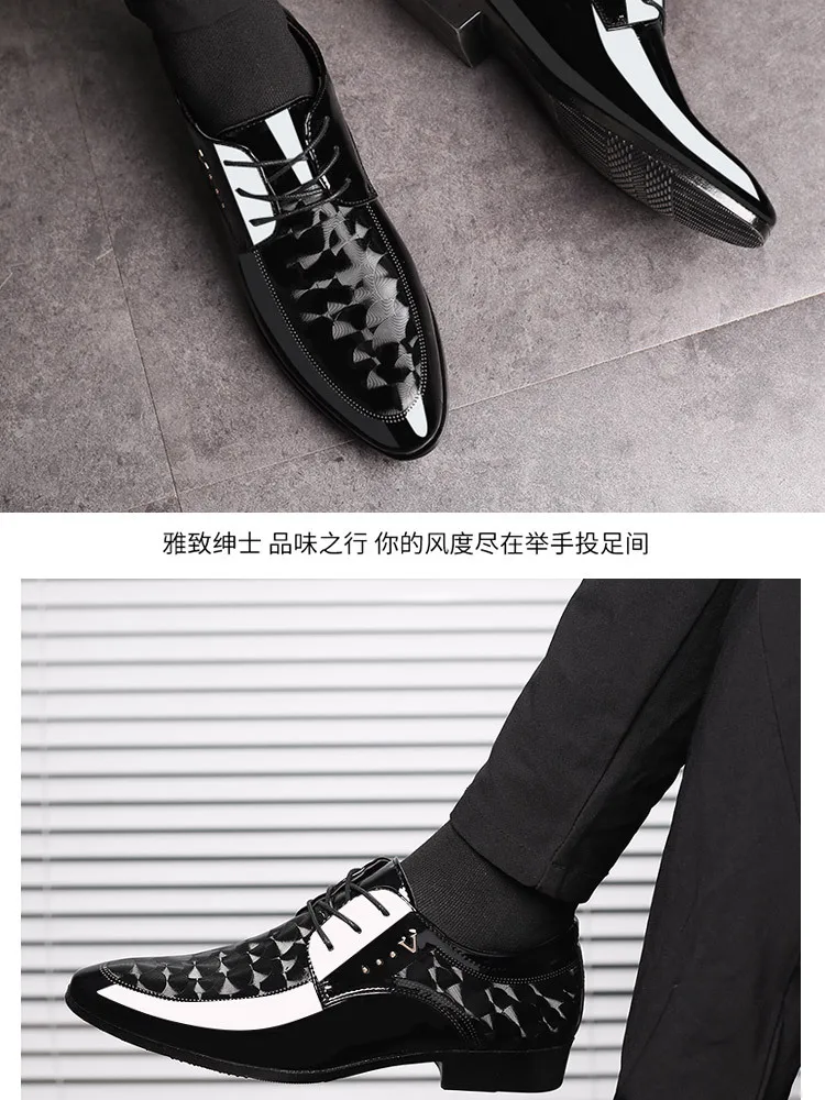 Designer Leather Shoes for Men Business Dress Shoes Versatile Wedding Shoes Men Shoe Classic Loafers Men Zapatos Para Hombres