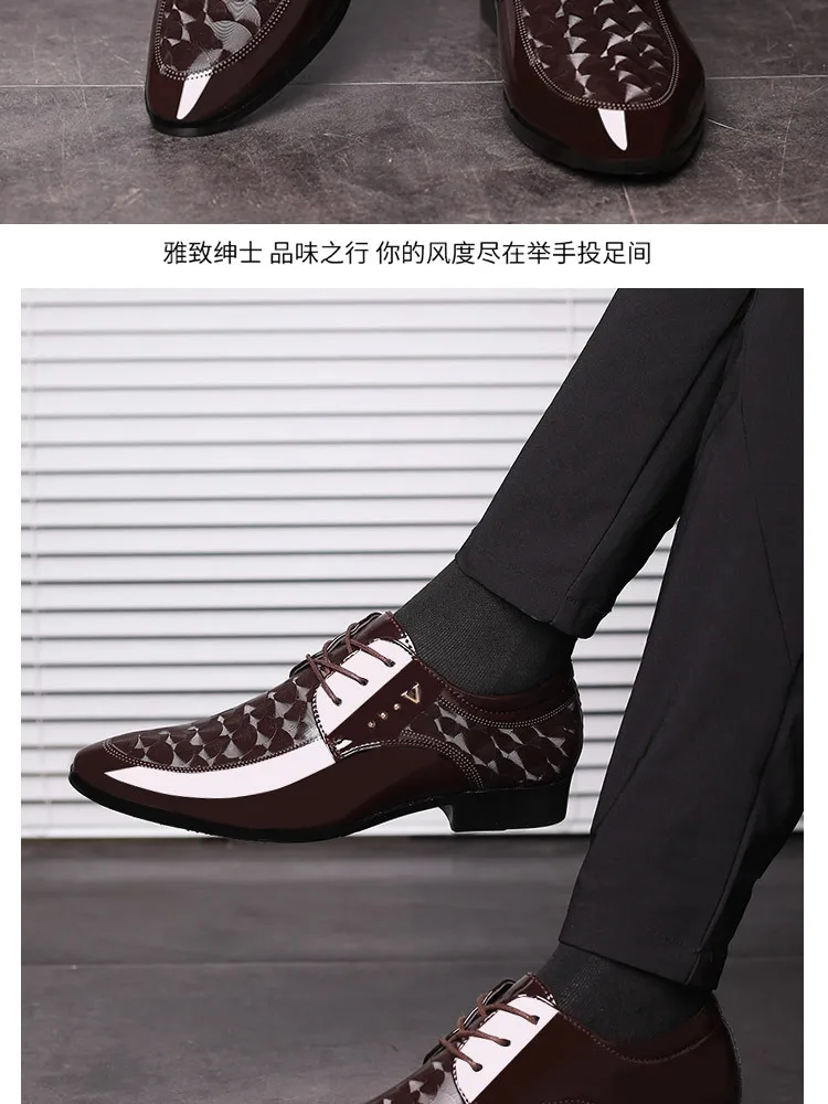 Designer Leather Shoes for Men Business Dress Shoes Versatile Wedding Shoes Men Shoe Classic Loafers Men Zapatos Para Hombres