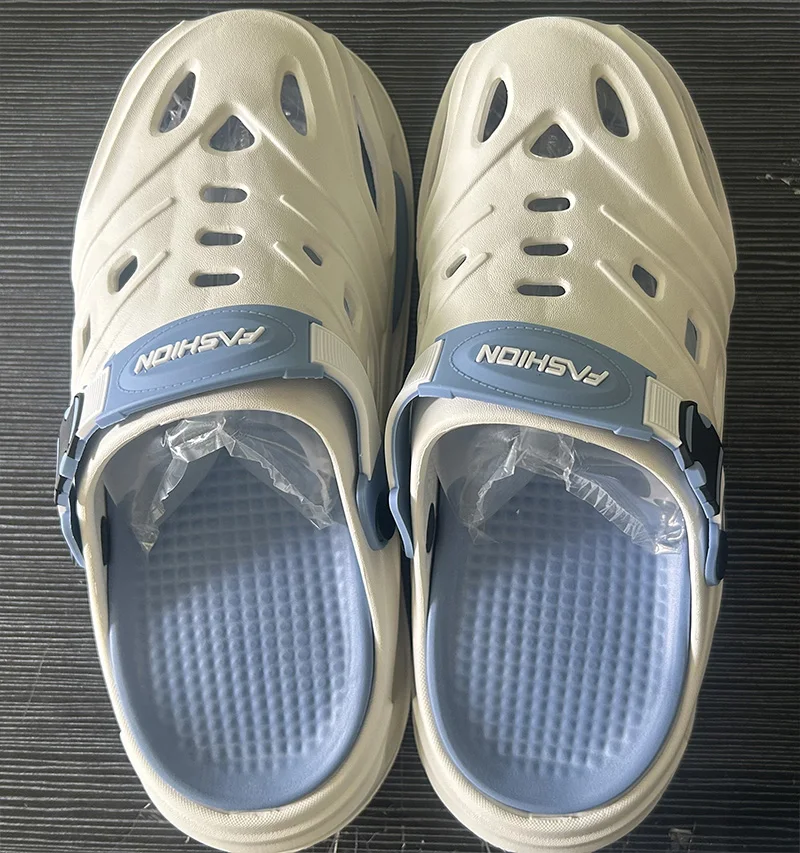 Men's Clogs Shoes Lightweight EVA Slippers Summer New Style, Non Slip Thick Sole Foot Arch Support, Outdoor Driving Cool Shoes
