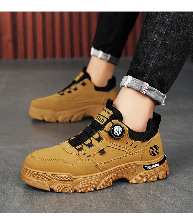 Men's Autumn Casual Leather Sneakers Comfortable Soft Work Board Platform Shoes Male Platform Кроссовки Мужские