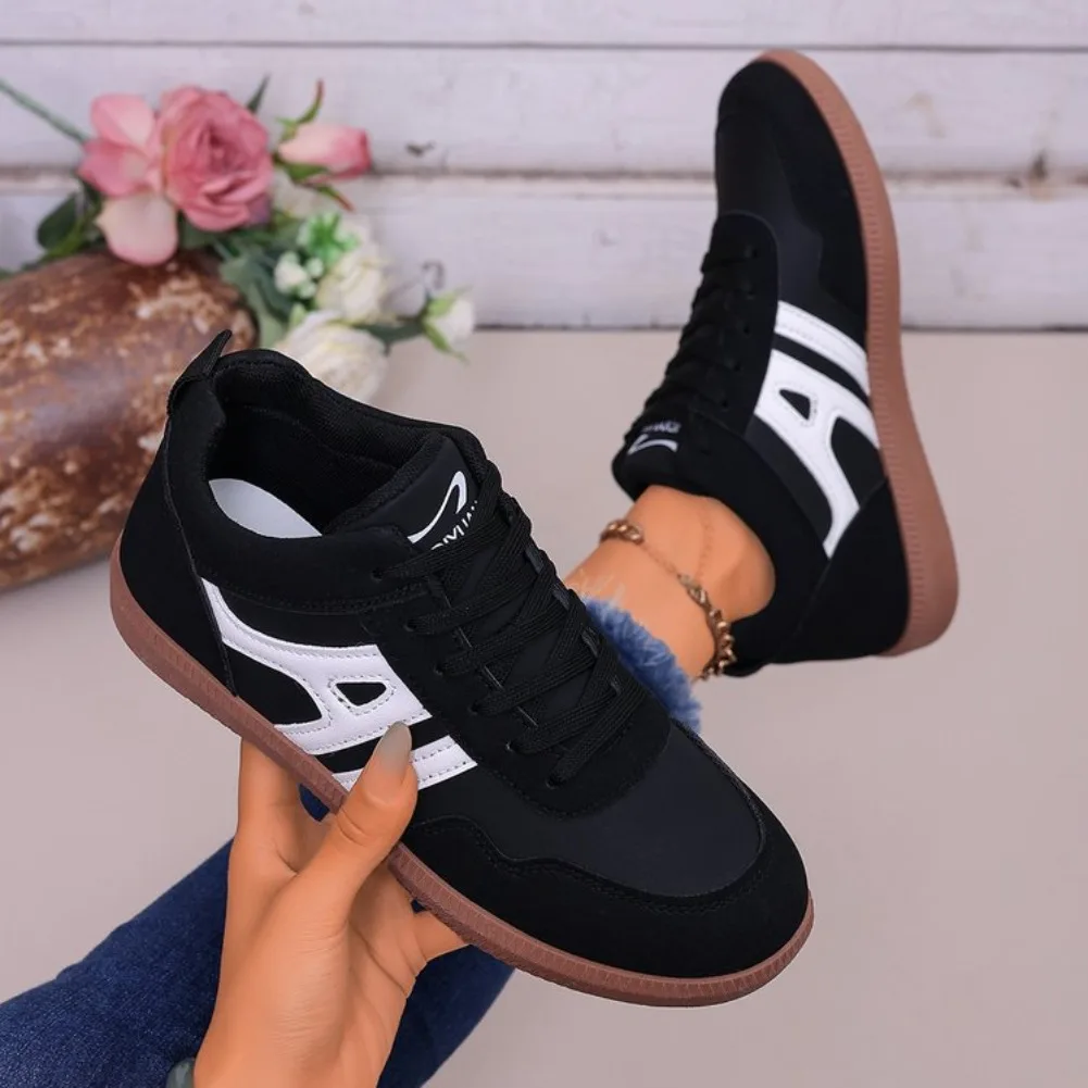 New 2026 Ladies Black Soft-soled Comfortable Sneakers Women's Leisure Joker Walking Shoes Tenis Feminino Zapatillas Mujer