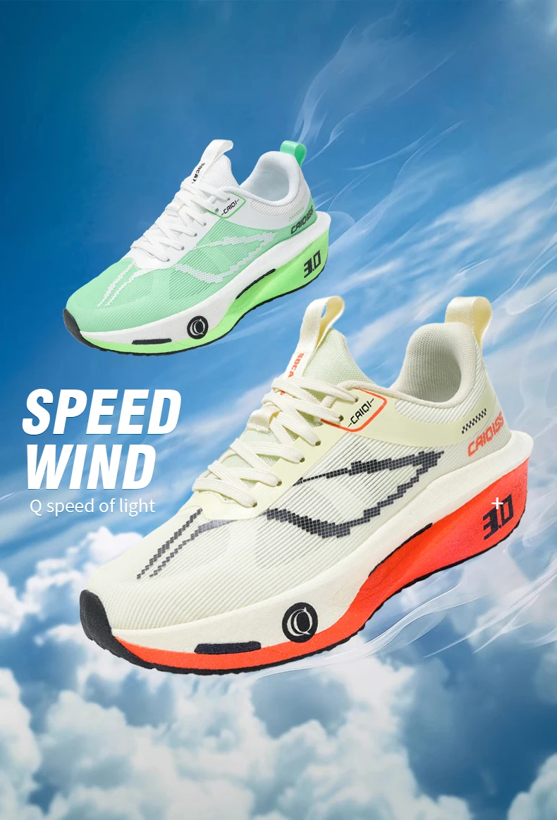 Running Shoes Carbon Board Speciality Marathon Men Sports Breathable Lightweight Women's Comfortable Athletic Nonskid Sneakers