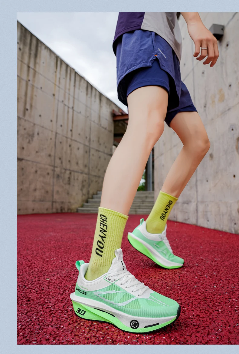 Running Shoes Carbon Board Speciality Marathon Men Sports Breathable Lightweight Women's Comfortable Athletic Nonskid Sneakers