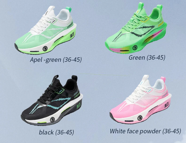 Running Shoes Carbon Board Speciality Marathon Men Sports Breathable Lightweight Women's Comfortable Athletic Nonskid Sneakers