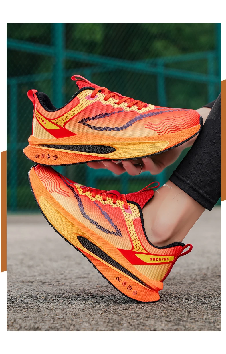 Running Shoes Carbon Board Speciality Marathon Men Sports Breathable Lightweight Women's Comfortable Athletic Nonskid Sneakers