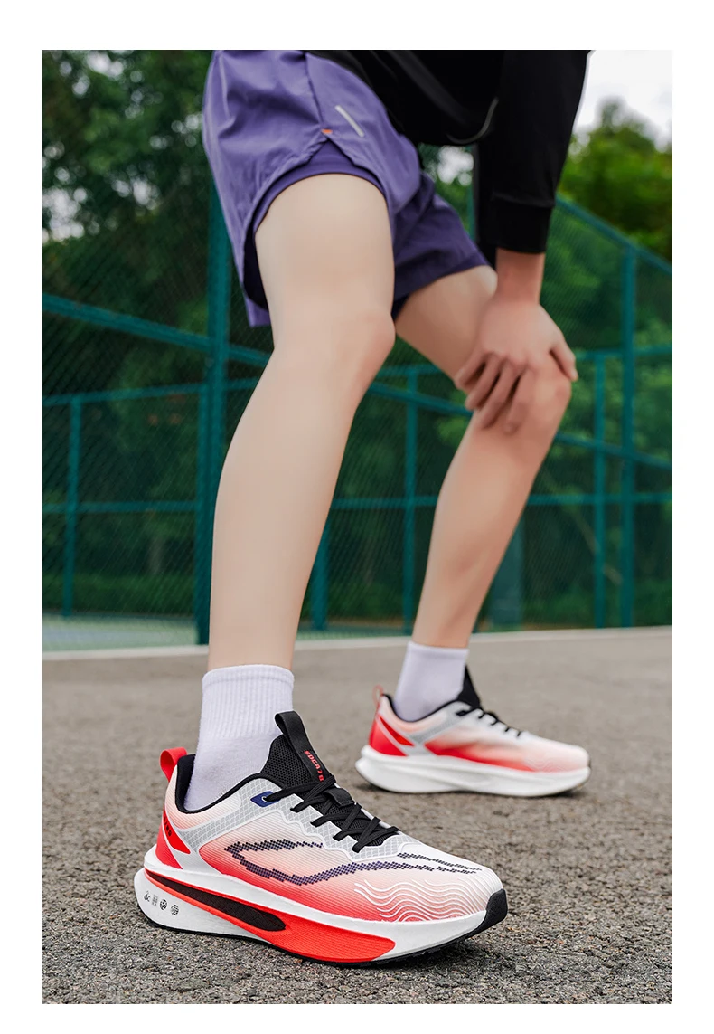 Running Shoes Carbon Board Speciality Marathon Men Sports Breathable Lightweight Women's Comfortable Athletic Nonskid Sneakers