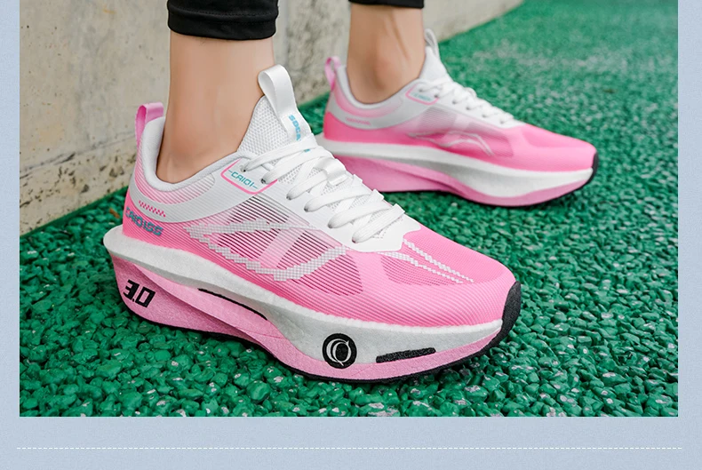 Running Shoes Carbon Board Speciality Marathon Men Sports Breathable Lightweight Women's Comfortable Athletic Nonskid Sneakers