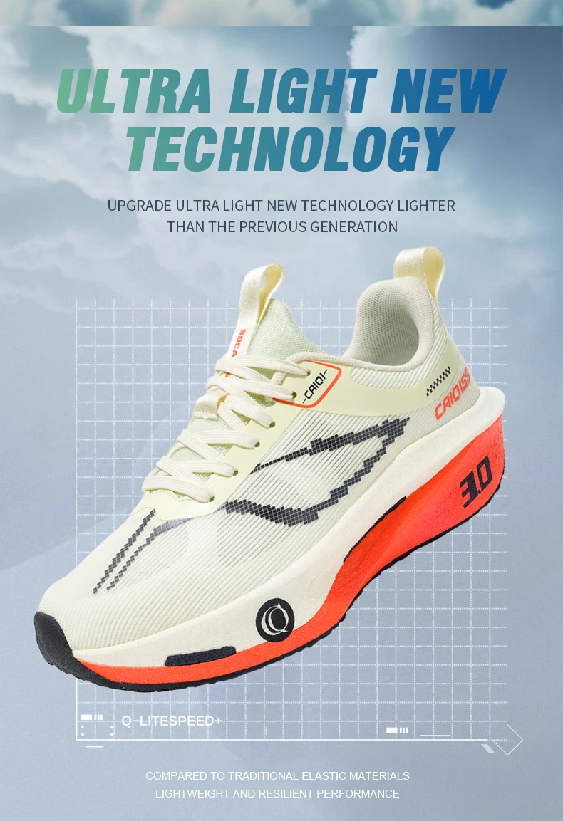 Running Shoes Carbon Board Speciality Marathon Men Sports Breathable Lightweight Women's Comfortable Athletic Nonskid Sneakers