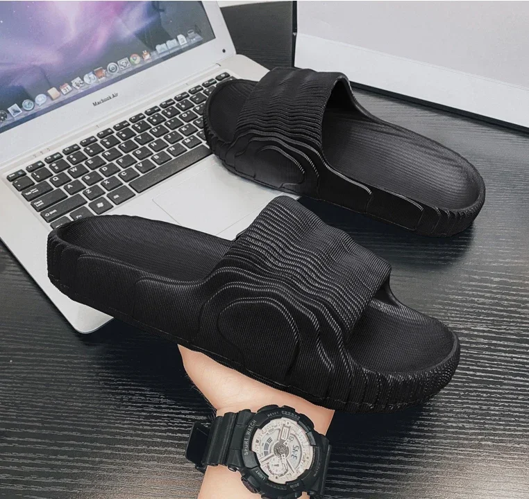 Soft Home Slippers Couple Summer Indoor Skid Proof Bathroom Slippers Sandals Hotel Solid Color Men Women Flip Flops Flat Shoes