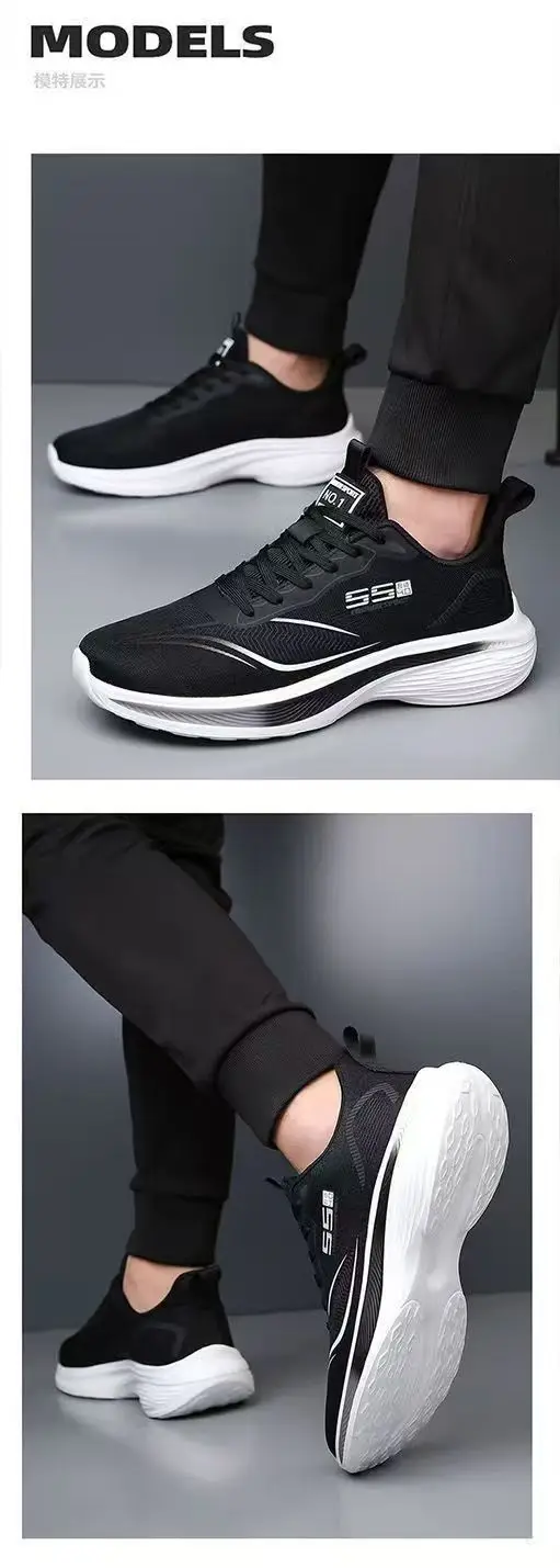 Breathable Mesh Men Shoes Lightweight Casual Sneakers Non Slip Soft Sole Running Shoes for Men Spring Summer
