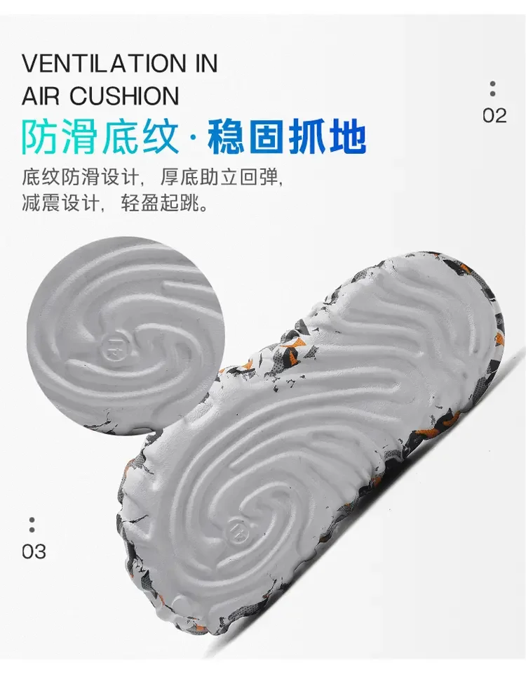 2026 Men Hole Clogs Slippers Men Garden Shoes For Men Arch Support Slides Summer Fashion Beach Slippers Non-slip EVA Slippers