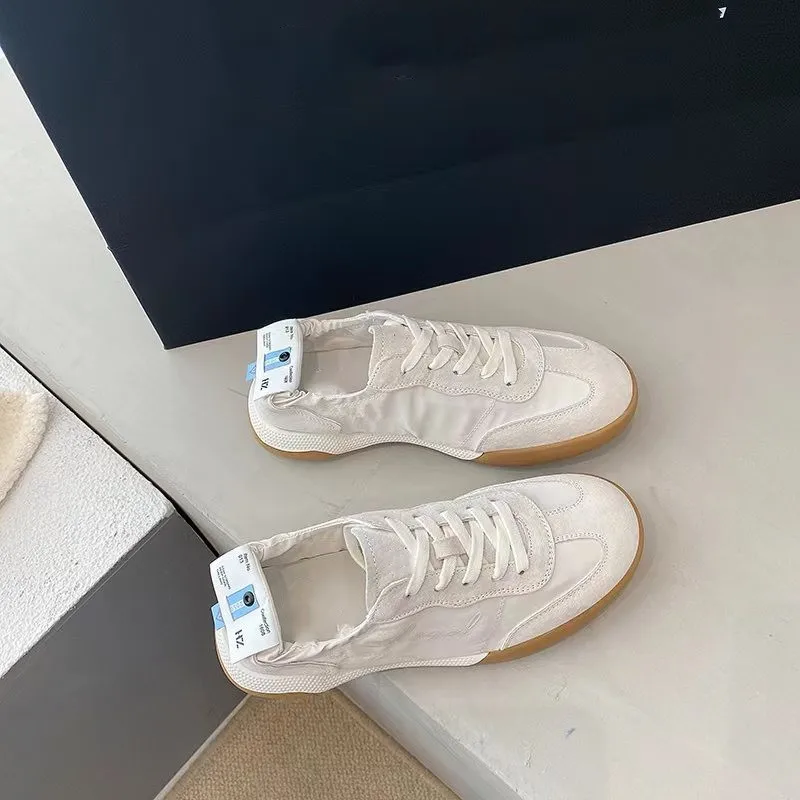German Training Shoes Tide Ballet Series spring autumn White Soft Sole Breathable Forrest Gump Shoes Women Sports Leisure Canvas
