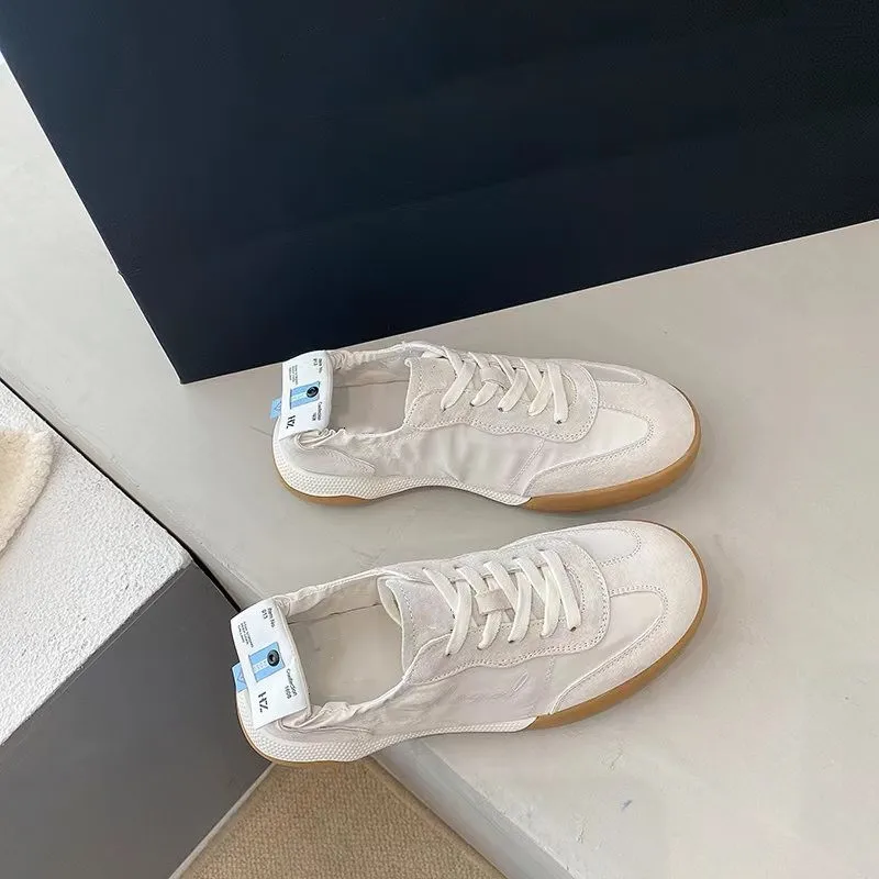 German Training Shoes Tide Ballet Series spring autumn White Soft Sole Breathable Forrest Gump Shoes Women Sports Leisure Canvas