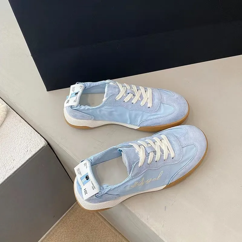 German Training Shoes Tide Ballet Series spring autumn White Soft Sole Breathable Forrest Gump Shoes Women Sports Leisure Canvas