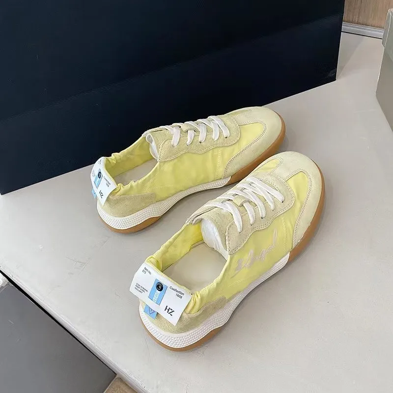 German Training Shoes Tide Ballet Series spring autumn White Soft Sole Breathable Forrest Gump Shoes Women Sports Leisure Canvas