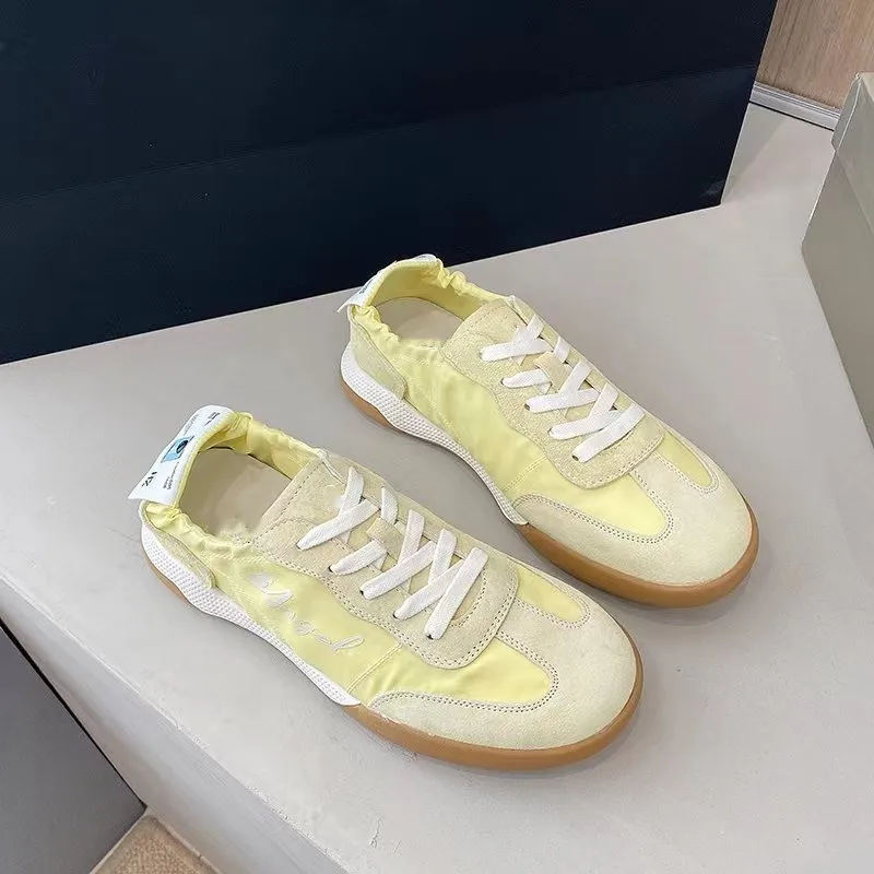 German Training Shoes Tide Ballet Series spring autumn White Soft Sole Breathable Forrest Gump Shoes Women Sports Leisure Canvas