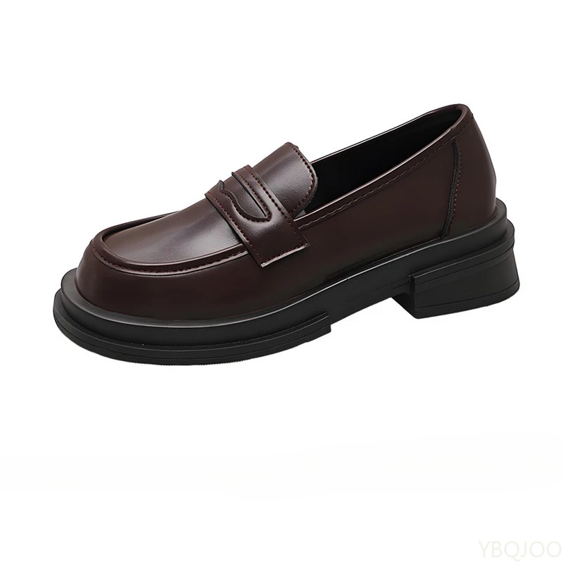 2026 Spring and Autumn Fashion New Style Casual Comfortable Versatile Women's Le Fu Shoes Retro Shallow Mouth Single Shoes