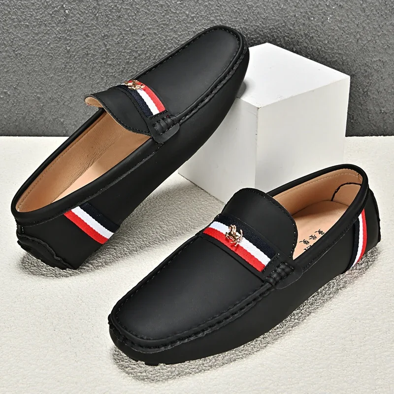 Loafers Men Driving Shoes Casual Shoes Comfortable Classic PU Leather Loafers Business Shoes Slip on Walking Men Loafers Shoes