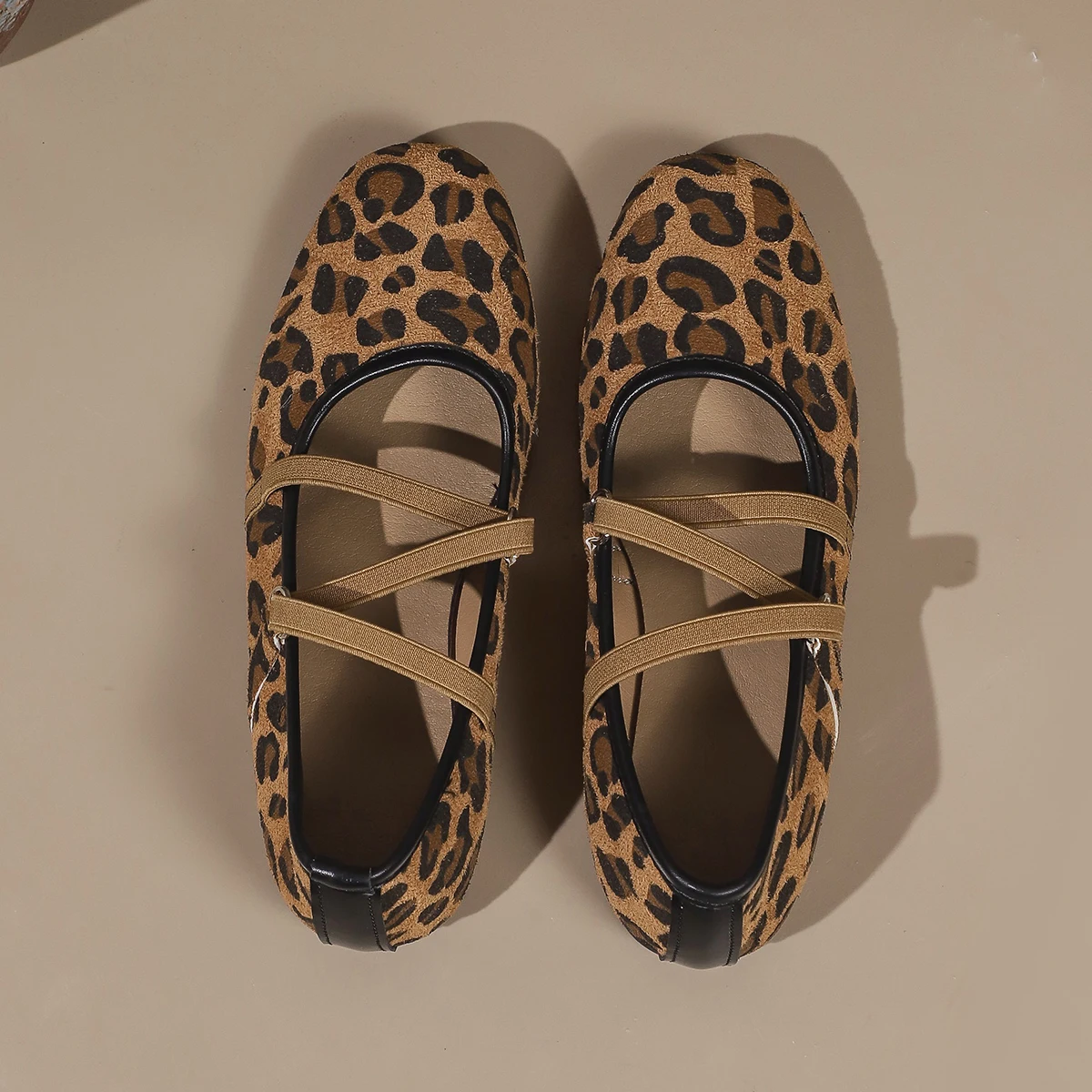 Women Crisscross Strap Ballet Flats Round Toe Mary Jane Shoes Soft Sole Walking Casual Daily Flat Shoes