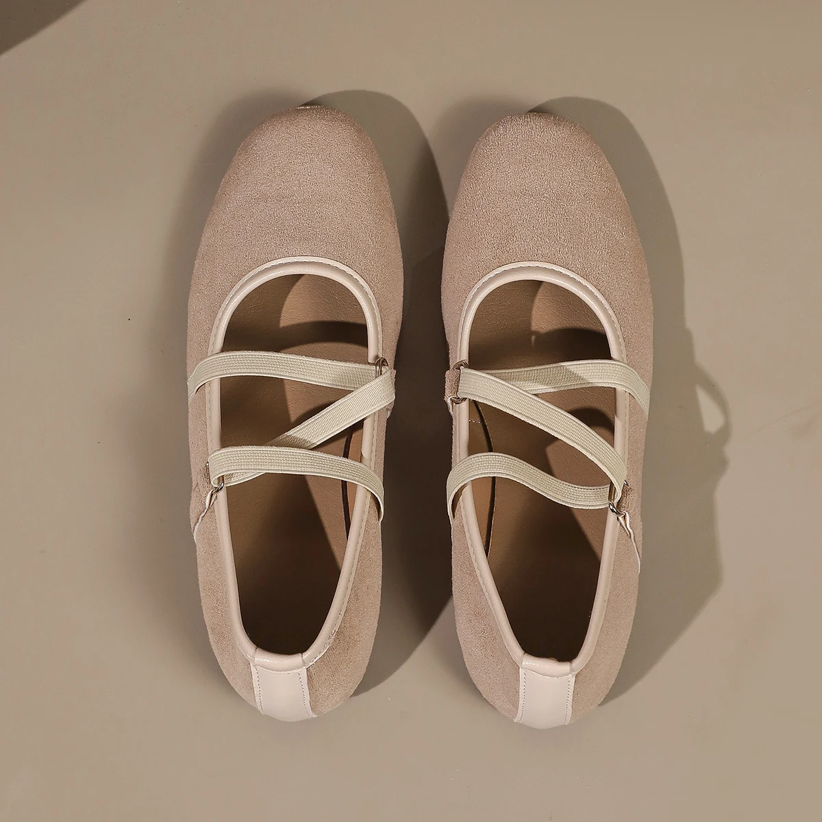Women Crisscross Strap Ballet Flats Round Toe Mary Jane Shoes Soft Sole Walking Casual Daily Flat Shoes