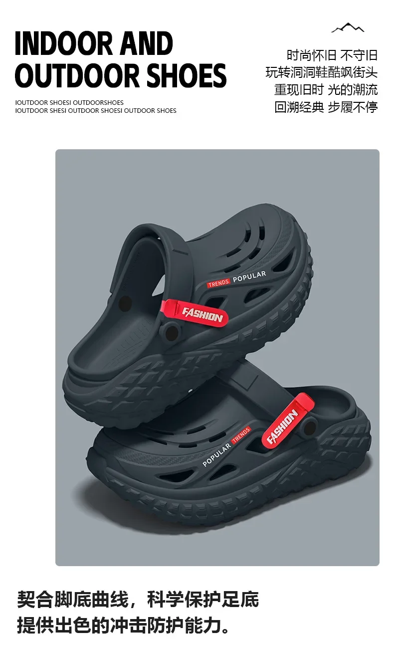 Operating Room Hole Shoes Men's 2026 Summer New Non-Slip Deodorant Arch Support Cool Slippers Men