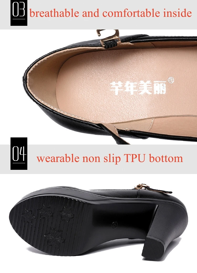 8 10 12cm Small Size 32-43 Shallow Thick Bottom Platform Pumps Women 2026 Block High Heels Shoes for Office Model Wedding Dress