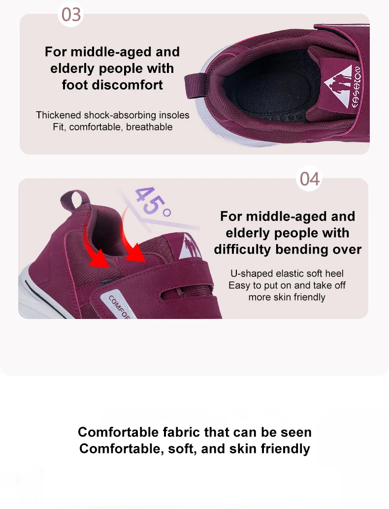 Unisex Comfortable Walking Shoes Lightweight Breathable Non Slip Wide Toe Shoes Casual Sneakers All Season Walking Footwear