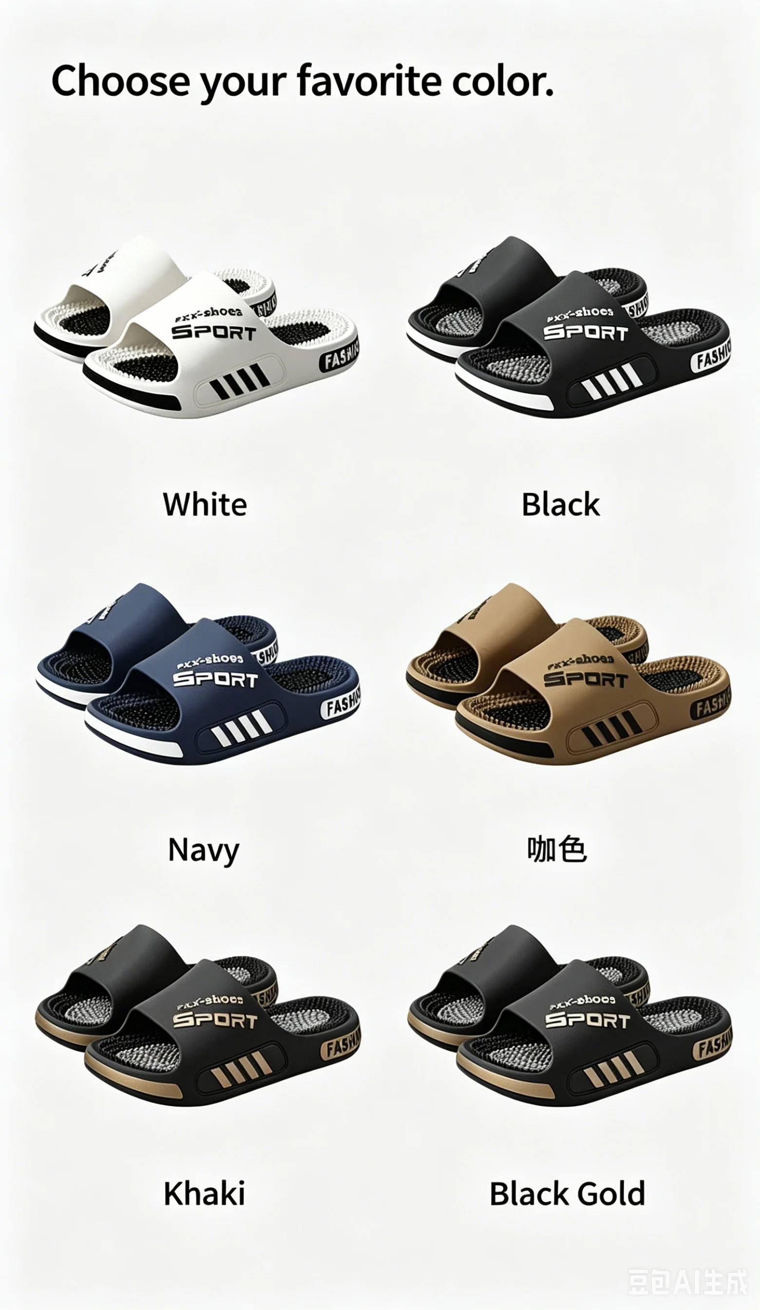 Massage Slippers Men's Summer Indoor Home Bathroom Bath Sole Acupoints Foot Therapy Non-slip Sandals Men's Men Slippers  Shoes