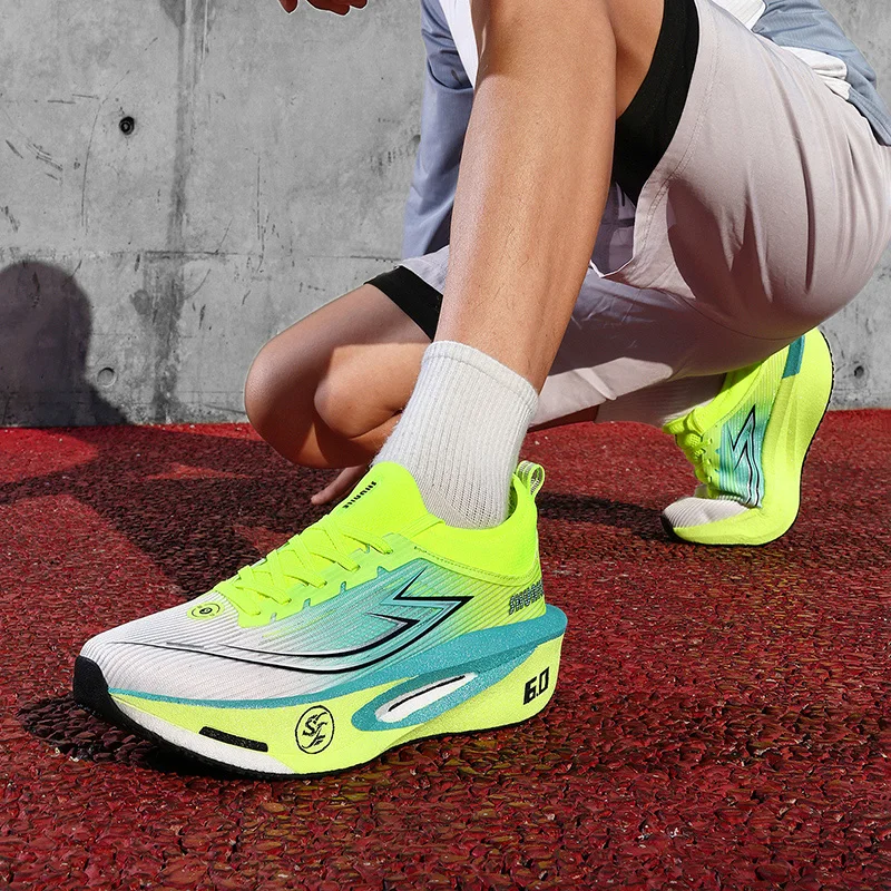 Men Running Shoes Carbon Board Marathon Speciality Sports Breathable Lightweight Women's Comfortable Athletic Sneakers Original