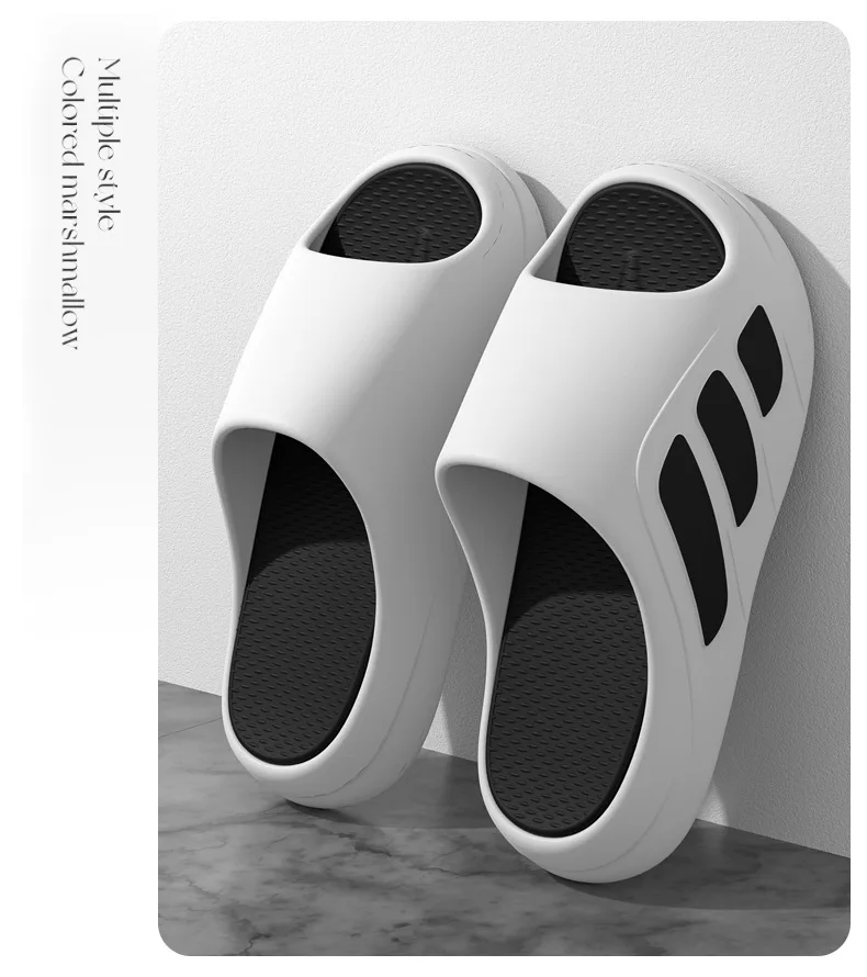 Shoe-like Feel Slippers for Men,Summer 2025 New Style Indoor Home Anti-Slip Thick Sole Couple Sandals for Women to Wear Outdoors