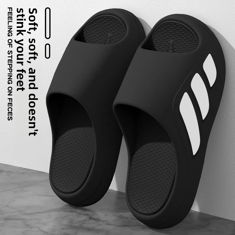 Shoe-like Feel Slippers for Men,Summer 2025 New Style Indoor Home Anti-Slip Thick Sole Couple Sandals for Women to Wear Outdoors