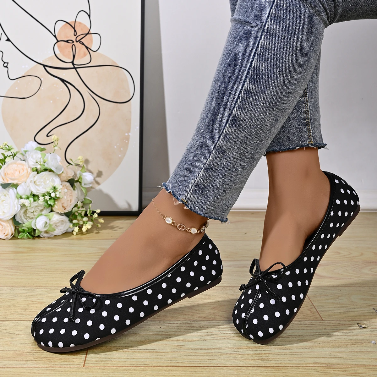 Soft Split Toe Tabi Ballet Flats Women Bowknot Leather Round Toe Ballerina Shoes Low Heel Slip On Loafers Casual Moccasins 2026