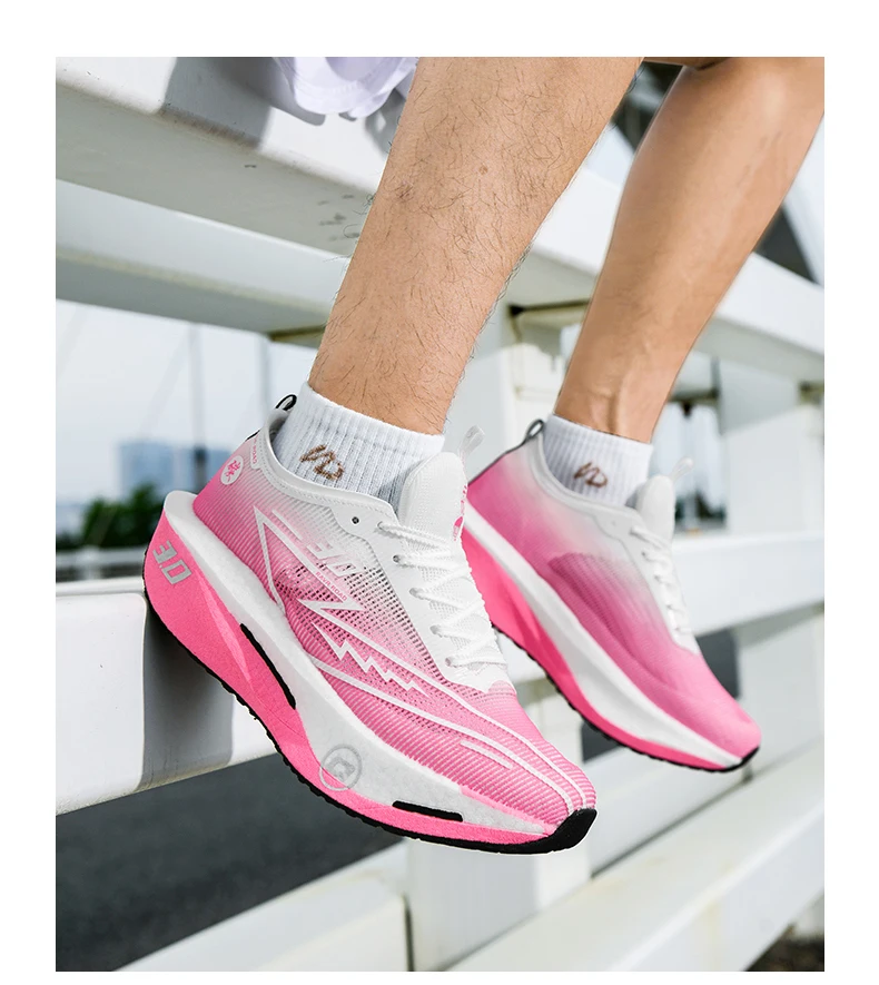 Running Shoes Men Marathon Carbon Board Speciality Sports Breathable Lightweight Women's Comfortable Athletic Stability Sneakers