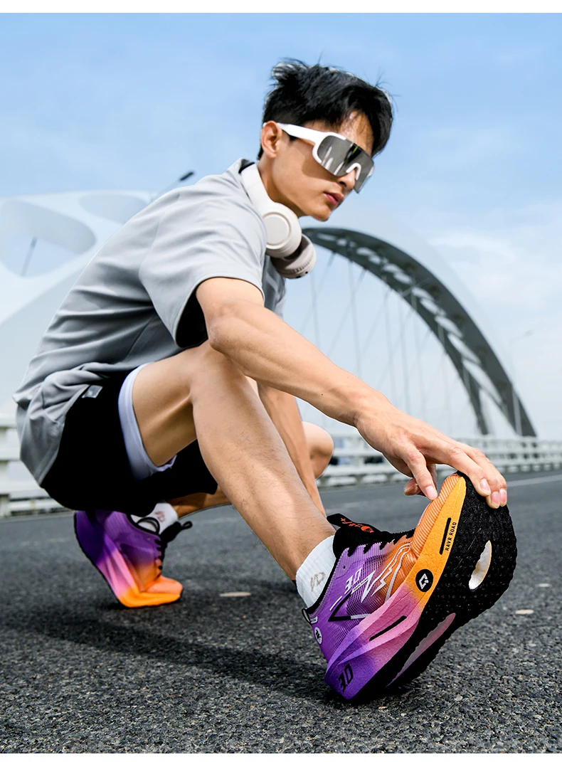 Running Shoes Men Marathon Carbon Board Speciality Sports Breathable Lightweight Women's Comfortable Athletic Stability Sneakers