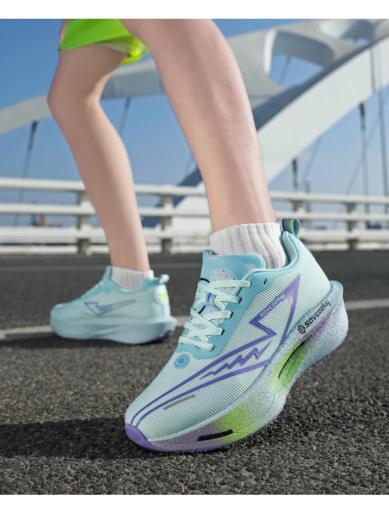 Running Shoes Men Marathon Carbon Board Speciality Sports Breathable Lightweight Women's Comfortable Athletic Stability Sneakers
