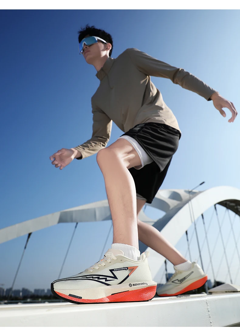 Running Shoes Men Marathon Carbon Board Speciality Sports Breathable Lightweight Women's Comfortable Athletic Stability Sneakers