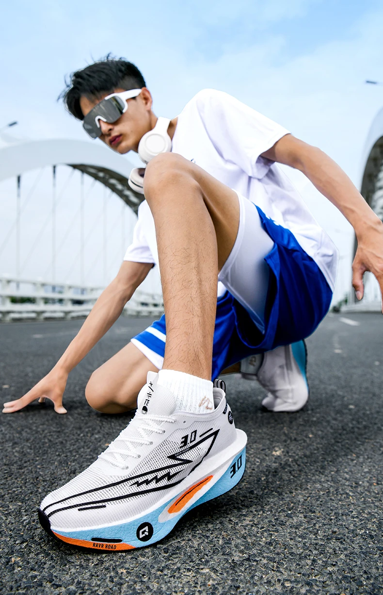 Running Shoes Men Marathon Carbon Board Speciality Sports Breathable Lightweight Women's Comfortable Athletic Stability Sneakers