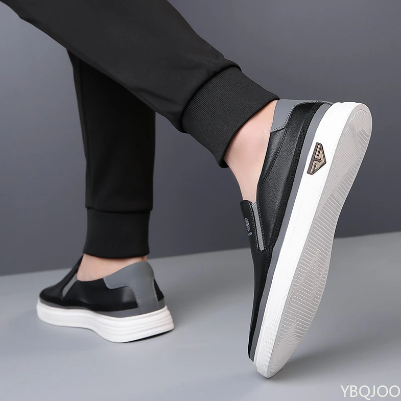 Spring Autumn New Fashionable Men's Shoes Elegant minimalist Casual Comfortable height increasing Men's Shoes