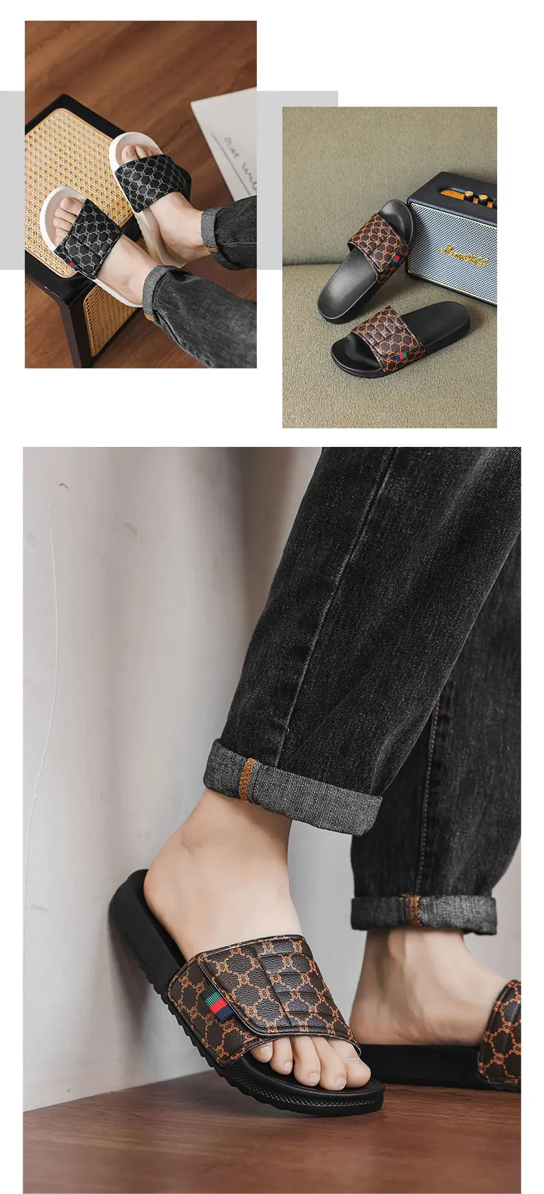 Design Fashion Slippers Comfortable Lightweight Breathable Suitable for Home Leisure Travel Personalized and Practical Outdoor