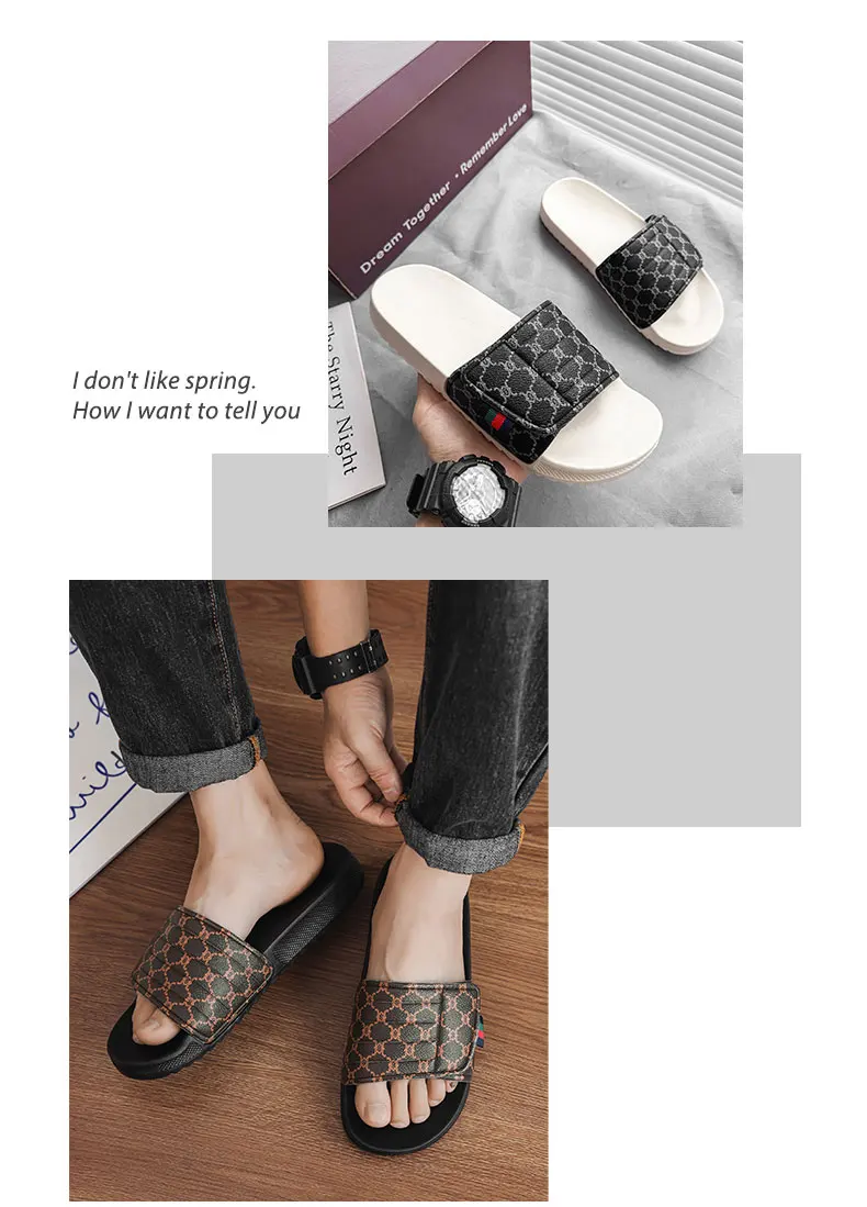Design Fashion Slippers Comfortable Lightweight Breathable Suitable for Home Leisure Travel Personalized and Practical Outdoor