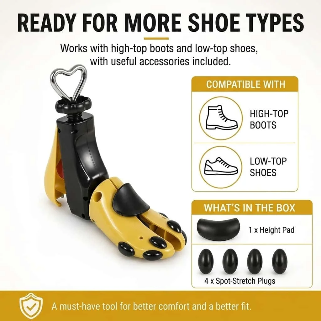 adjustable Shoe Stretcher Men Women heavy duty shoes stretchers Extend widen shaper shoe tree for High & Low Top Shoes and Boots