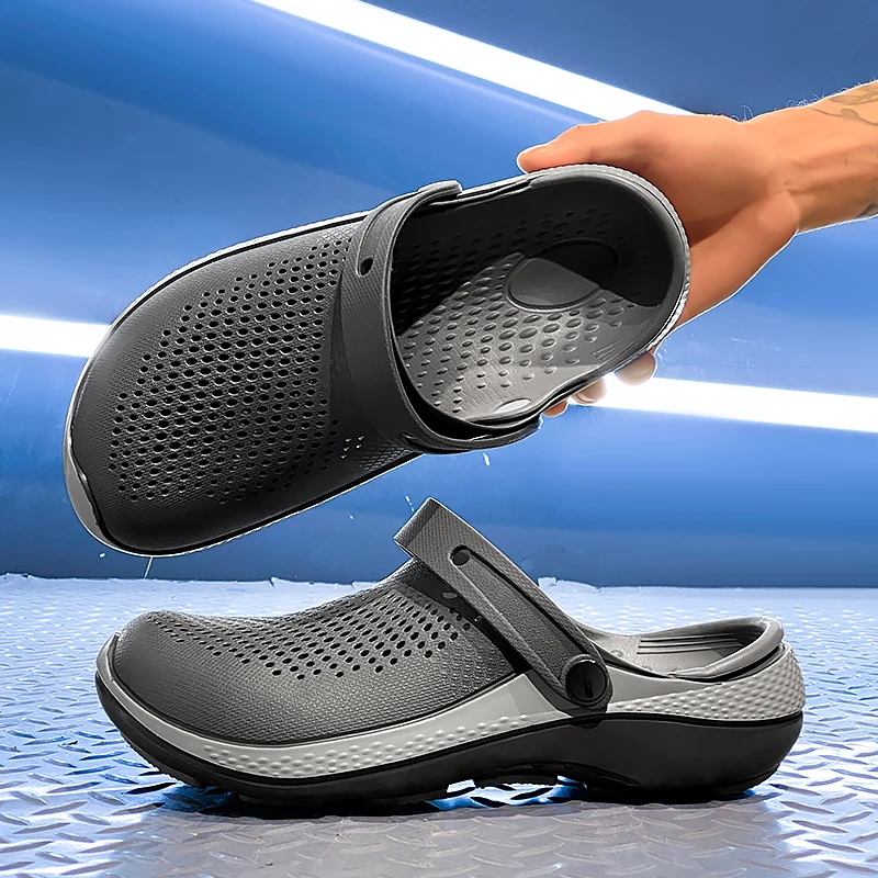 Men's Summer Non-Slip Toe-Toe Sandals for Outdoor Use, Large Size Sports Beach Slippers