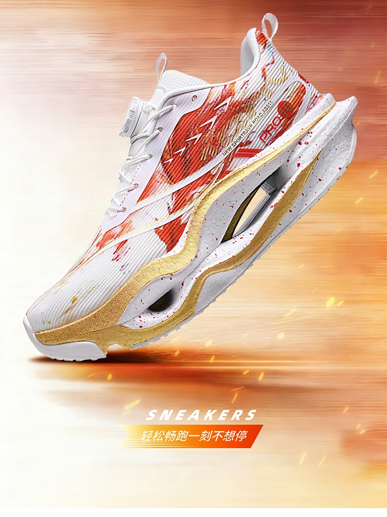 Carbon Plate Racing Running Shoes Non-Slip Men Ultra Light Elastic Cushion Athletic Sneakers Speed Training Marathon Sport Shoes