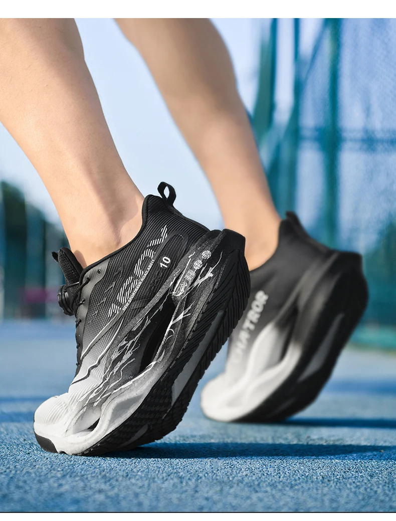 Carbon Plate Racing Running Shoes Non-Slip Men Ultra Light Elastic Cushion Athletic Sneakers Speed Training Marathon Sport Shoes