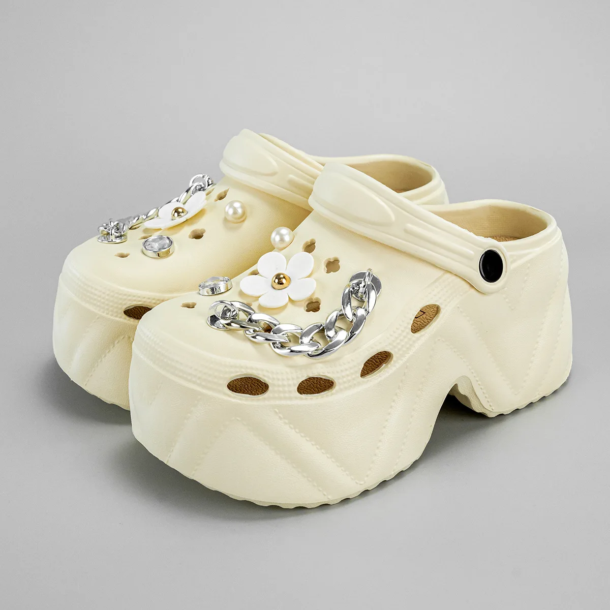 Women's Slippers 9CM High Platform Garden Fashion Clogs Shoes Women's Slippers Thick Bottom EVA Sandals Summer Girls Slippers