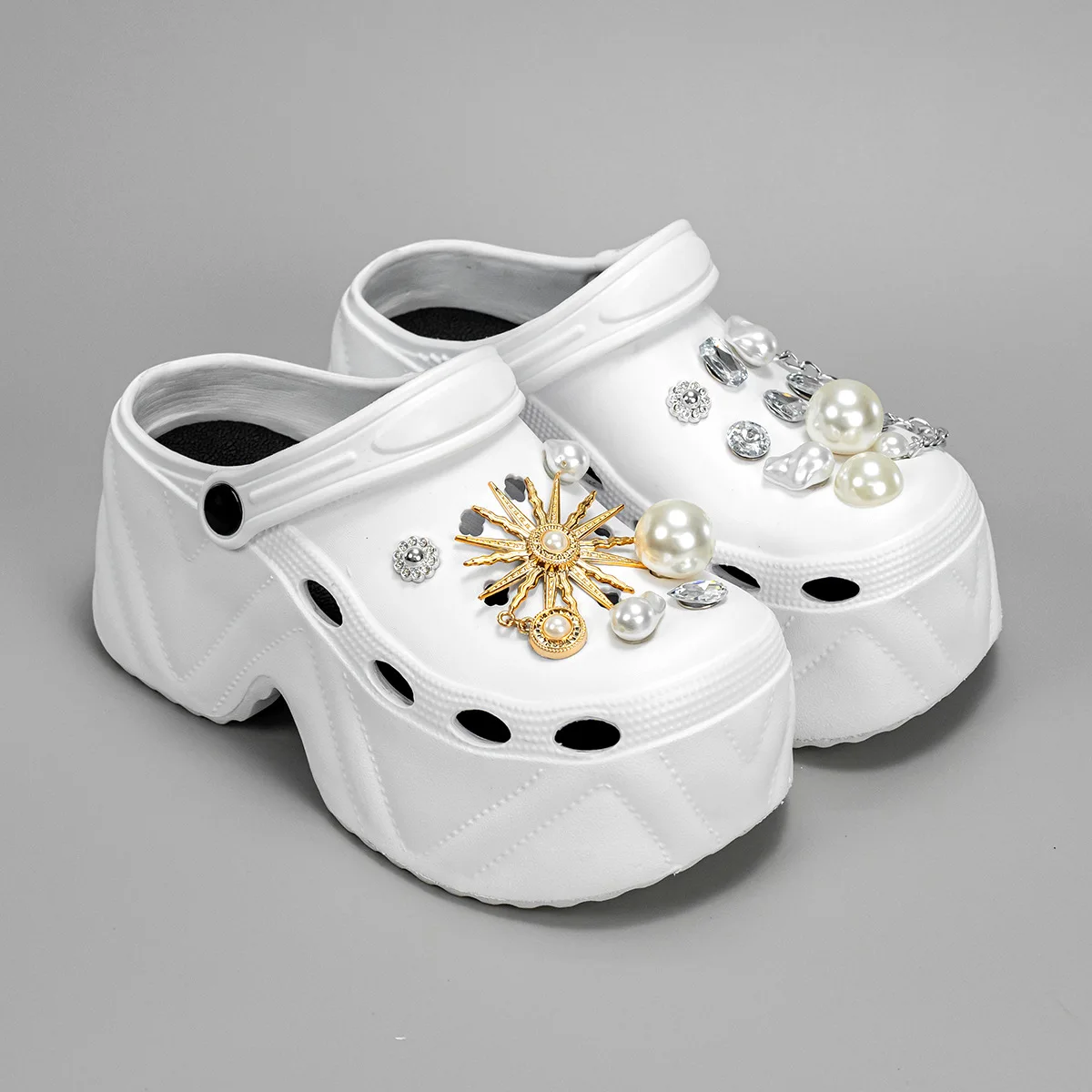 Women's Slippers 9CM High Platform Garden Fashion Clogs Shoes Women's Slippers Thick Bottom EVA Sandals Summer Girls Slippers