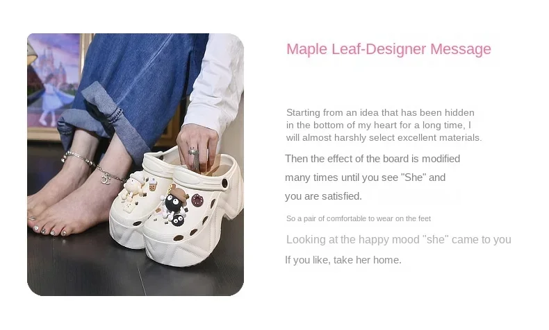 Women's Slippers 9CM High Platform Garden Fashion Clogs Shoes Women's Slippers Thick Bottom EVA Sandals Summer Girls Slippers